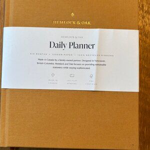 Hemlock & Oak six month undated daily planner.